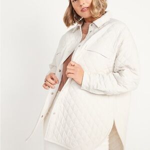 Quilted Oversized Lightweight Jacket / Shacket